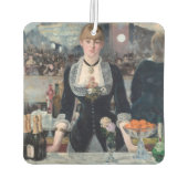 Edouard Manet - Eine Bar in den Folies-Bergere Autolufterfrischer (Rückseite)