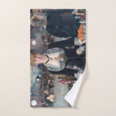 Edouard Manet - Eine Bar in den Folies-Bergere Badhandtuch Set (Handtuch)