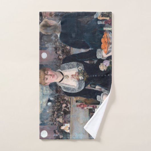 Edouard Manet - Eine Bar in den Folies-Bergere Badhandtuch Set (Handtuch)