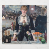 Edouard Manet - Eine Bar in den Folies-Bergere Bierflaschenetikett (Einzelnes Label)