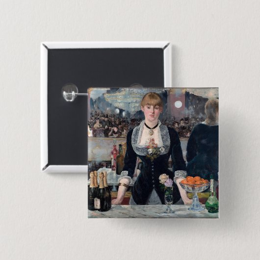 Edouard Manet - Eine Bar in den Folies-Bergere Button (Vorne & Hinten)