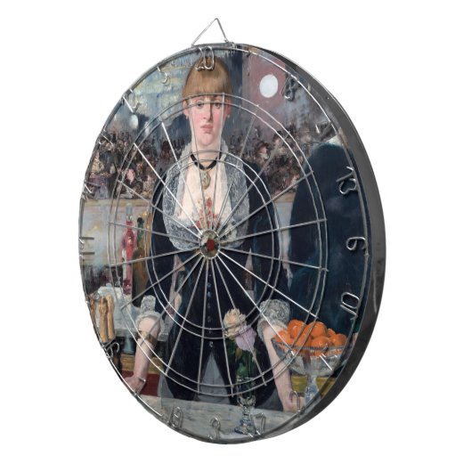 Edouard Manet - Eine Bar in den Folies-Bergere Dartscheibe (Vorderseite rechts)