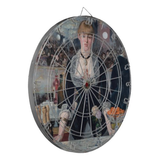 Edouard Manet - Eine Bar in den Folies-Bergere Dartscheibe (Vorderseite Links)