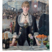 Edouard Manet - Eine Bar in den Folies-Bergere Duschvorhang (Vorderseite)