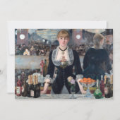 Edouard Manet - Eine Bar in den Folies-Bergere Einladung (Vorderseite)