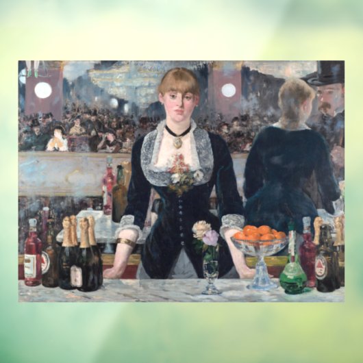 Edouard Manet - Eine Bar in den Folies-Bergere Fensteraufkleber (Blatt 3)