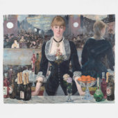 Edouard Manet - Eine Bar in den Folies-Bergere Fleecedecke (Vorderseite (Horizontal))