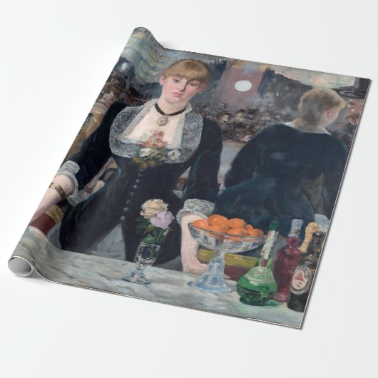 Edouard Manet - Eine Bar in den Folies-Bergere Geschenkpapier (Ungerollt)