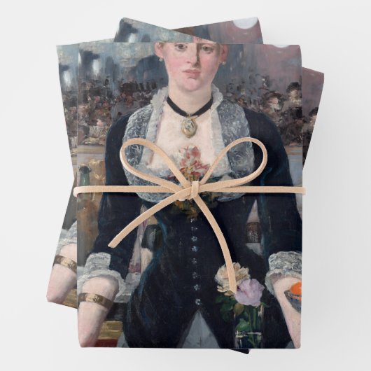 Edouard Manet - Eine Bar in den Folies-Bergere Geschenkpapier Set (Beispiel)