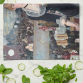 Edouard Manet - Eine Bar in den Folies-Bergere Geschirrtuch (Gefaltet)