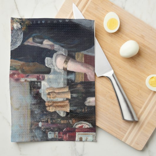 Edouard Manet - Eine Bar in den Folies-Bergere Geschirrtuch (Viertel Falte)