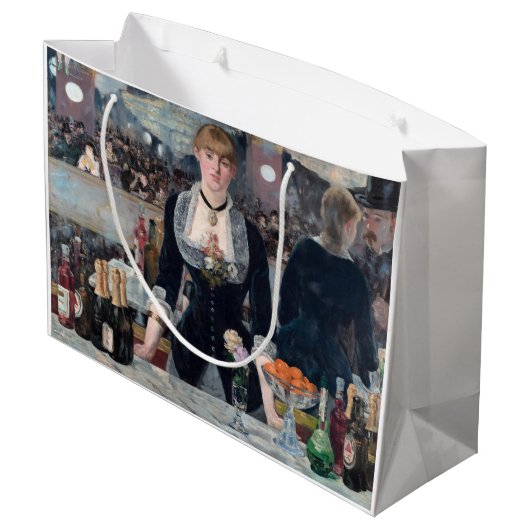 Edouard Manet - Eine Bar in den Folies-Bergere Große Geschenktüte (Rückseite Schrägansicht)