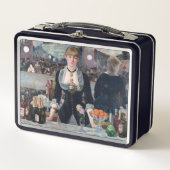 Edouard Manet - Eine Bar in den Folies-Bergere Metall Brotdose (Vorderseite)