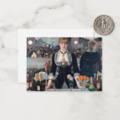 Edouard Manet - Eine Bar in den Folies-Bergere Mitteilungskarte (Vorderseite/Rückseite Beispiel)