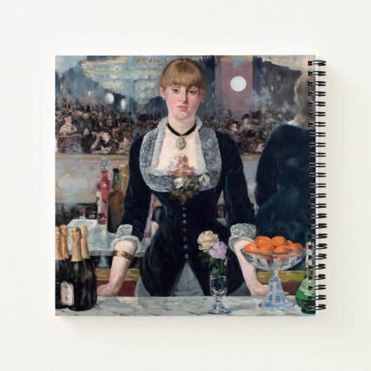 Edouard Manet - Eine Bar in den Folies-Bergere Notizblock (Rückseite)