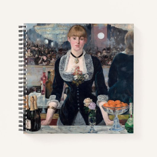 Edouard Manet - Eine Bar in den Folies-Bergere Notizblock (Vorderseite)