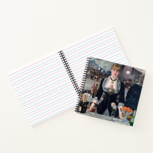 Edouard Manet - Eine Bar in den Folies-Bergere Notizblock (Innenseite)