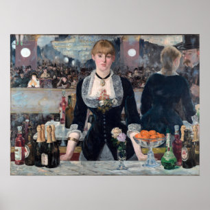 Edouard Manet - Eine Bar in den Folies-Bergere Poster