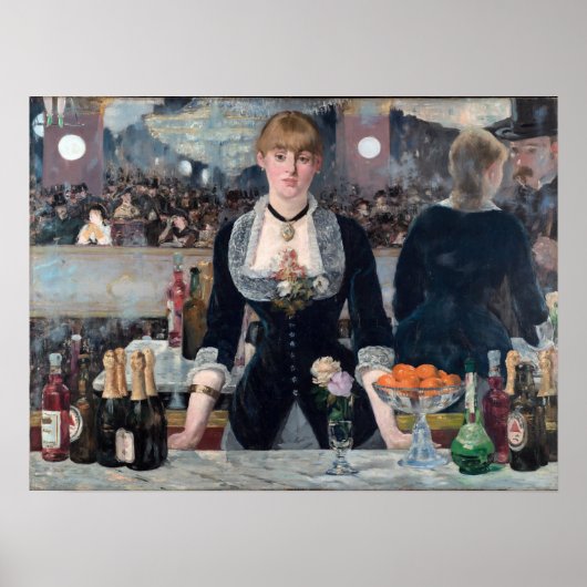 Edouard Manet - Eine Bar in den Folies-Bergere Poster (Vorne)