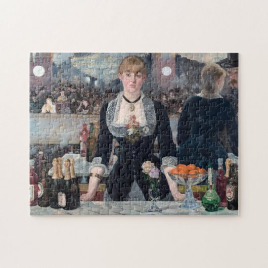 Edouard Manet - Eine Bar in den Folies-Bergere Puzzle (Horizontal)