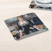 Edouard Manet - Eine Bar in den Folies-Bergere Rechteckiger Pappuntersetzer (angewinkelt)