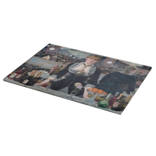 Edouard Manet - Eine Bar in den Folies-Bergere Schneidebrett (Ecke)