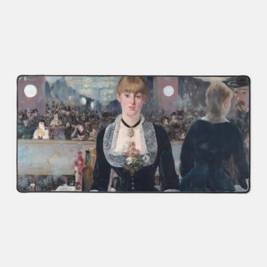 Edouard Manet - Eine Bar in den Folies-Bergere Schreibtischunterlage (Vorderseite)