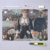 Edouard Manet - Eine Bar in den Folies-Bergere Seidenpapier (Handwerk)