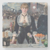 Edouard Manet - Eine Bar in den Folies-Bergere Steinuntersetzer (Vorderseite)
