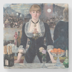 Edouard Manet - Eine Bar in den Folies-Bergere Steinuntersetzer