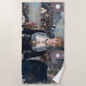 Edouard Manet - Eine Bar in den Folies-Bergere Strandtuch (Vorderseite)
