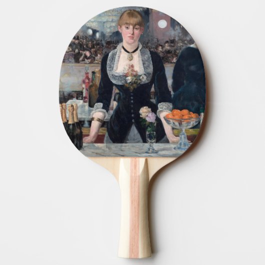 Edouard Manet - Eine Bar in den Folies-Bergere Tischtennis Schläger (Rückseite)