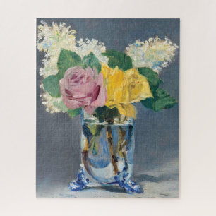 Edouard Manet - Flieder und Rosen Puzzle