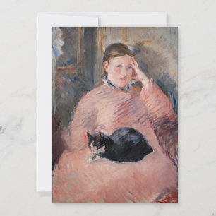 Edouard Manet - Frau mit einer Katze Einladung