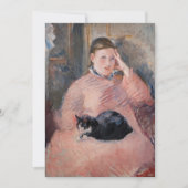 Edouard Manet - Frau mit Katze Einladung (Vorderseite)