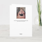 Edouard Manet - Frau mit Katze Karte (Rückseite)