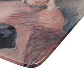 Edouard Manet - Frau mit Katze Schneidebrett (Ecke)