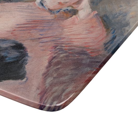 Edouard Manet - Frau mit Katze Schneidebrett (Ecke)
