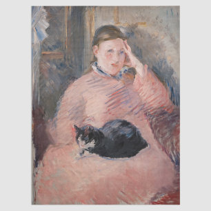 Edouard Manet - Frau mit Katze Seidenpapier