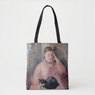 Edouard Manet - Frau mit Katze Tasche