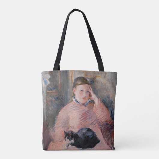 Edouard Manet - Frau mit Katze Tasche (Rückseite)
