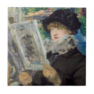 Edouard Manet - Frauen beim Lesen Fliese