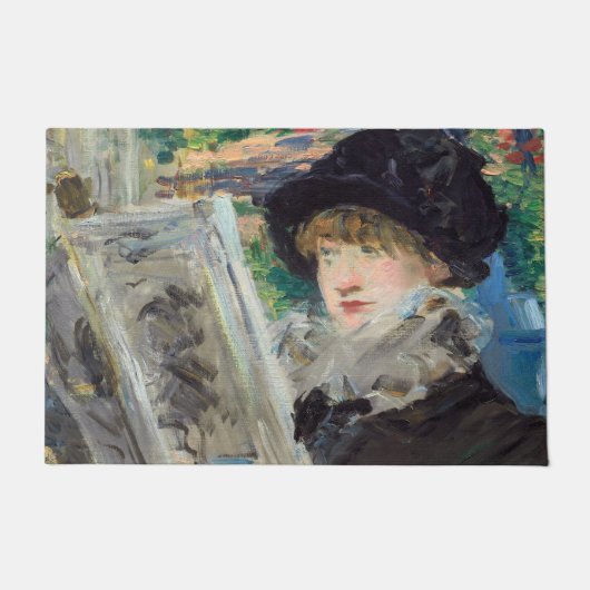 Edouard Manet - Frauen beim Lesen Fußmatte (Vorderseite)