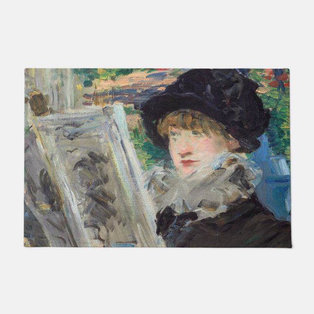 Edouard Manet - Frauen beim Lesen Fußmatte (Vorderseite)