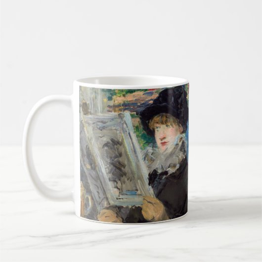 Edouard Manet - Frauen beim Lesen Kaffeetasse (Links)
