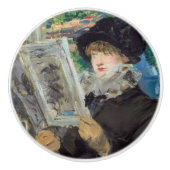 Edouard Manet - Frauen beim Lesen Keramikknauf (Vorderseite)