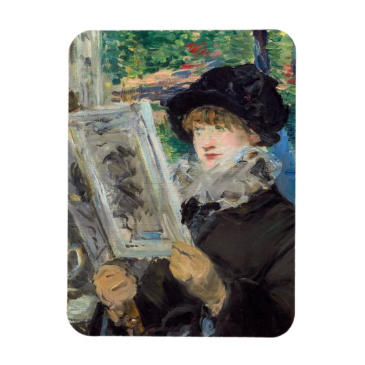 Edouard Manet - Frauen beim Lesen Magnet (Vertikal)