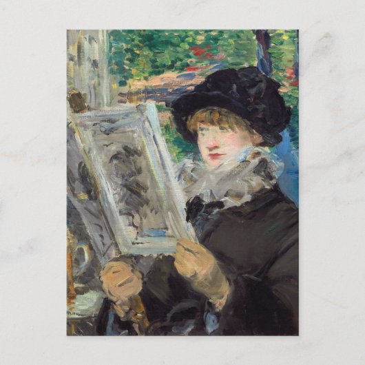Edouard Manet - Frauen beim Lesen Postkarte (Vorderseite)
