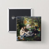 Edouard Manet - Frühstück im Freien Button (Vorne & Hinten)