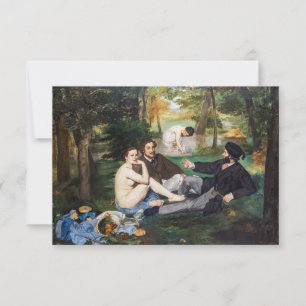 Edouard Manet - Frühstück im Freien Dankeskarte